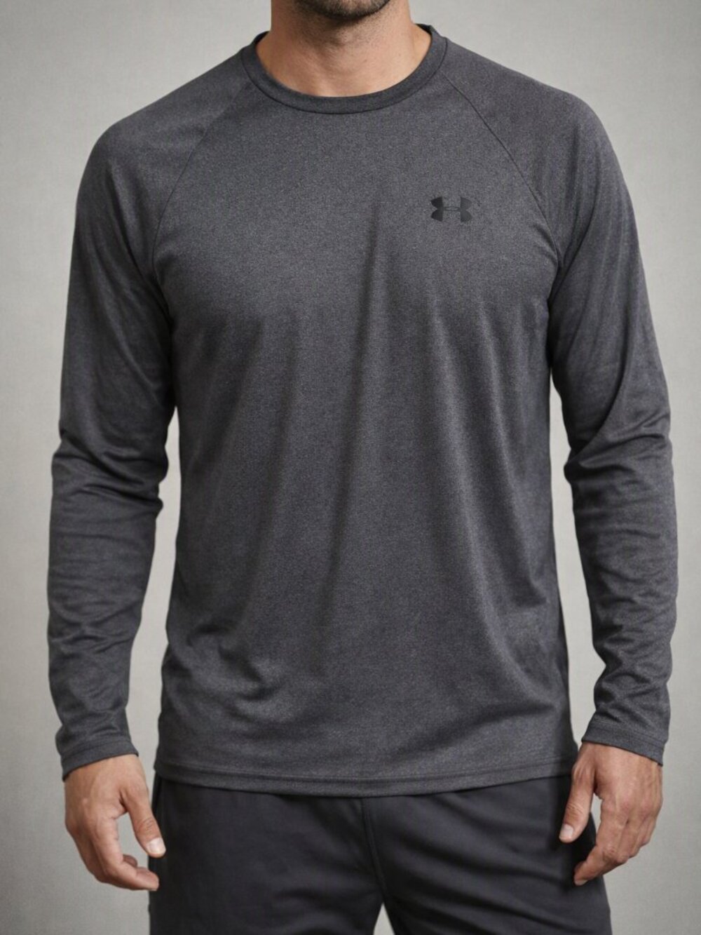 Under Armour Men's Tech Long Sleeve Performance Shirt Grey Small